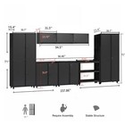 Garage Storage Cabinet System Rolling Tool Chest Tool Organizer Box Workshop Set