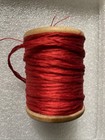 Gudebrod Bros Champion Silk Twist Thread Wooden Spool Bobbin Deep Purple Vintage