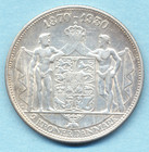 Denmark 1930 Silver 2 Kroner Uncirculated  Free Ship