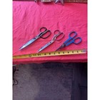 Vintage Sewing Scissors Lot 3pc Clauss Fremont 3218 Gimbels Dressmaker Shears