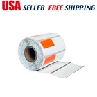 Zebra 2 5 8 X 1 1 8 Polypro 4000d Orange Price Tag  500 Labels 24 Rolls Box M