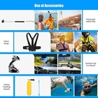 50 Pcs Accessories For Gopro 13 12 11 10 9 8 7 6 Bundle Chest Head Mount Biking