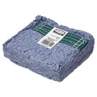 Rubbermaid Commercial Super Stitch Blend Mop Head Medium Cotton synthetic Blue
