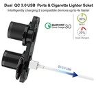 Qc 3 0 Usb Outlet 12v Boat Marine Waterproof Cigarette Lighter 2 A