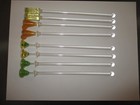 Lot Of 8 Vintage Drink Swizzle Sticks Cocktail Stirrers Drinks 4 Pairs