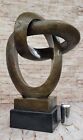 Modern Abstract Bronze Sculpture With Marble Base 92 Lbs Huge Masterpiece Art