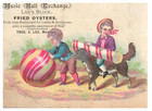 1880s Music Hall Exchange Lee s Block Fried Oysters Giant Candies Set Of 4 F134