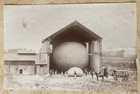 Super Rare  French Army Balloon Squadron At Hangar Arras France 1887 Photo