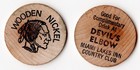 One Wooden Nickel Devil s Elbow Miami Lakes Inn Country Club - Drink Token C1980