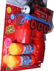 Red Train Bubble Gun Blower Blaster With Flashing Led Lights   Music 2 Refill