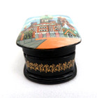 Vintage Miniature Russian Lacquer Trinket Box   Signed   Original Tag