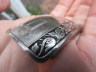 Vtg Eisen Belt Buckle Art Deco Fashion Floral Germany Mod Silver Rare Vg 