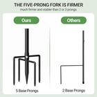 76  Shepherds Hooks For Outdoor Adjustable Bird Feeder Pole With 5 Prong Base 