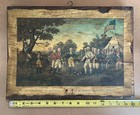 Vintage Revolutionary War Print On Wood