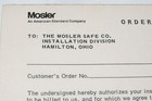 Vintage 1970s  the Mosler Safe Co   Work Order Pad  Carbonless Copies  8 5x5 5  