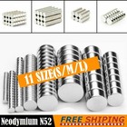 Lot Neodymium Magnets N52 Round Super Strong Rare Earth Industrial Diy Magnet