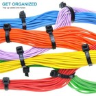 100pcs Cable Zip Ties Heavy Duty 8 Inch  Premium Plastic Wire Ties With 50 Po   