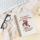 Qlmx Funny Retro Raccoon Notebook  Cute Journal Notebook Gifts For   