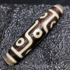 2 3  Old Tibet Buddhism Natural Agate 9 Eyes Dzi Bead Small Pendant Amulet