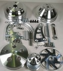 Sbc V-belt Pulley  Kit Power Steering 283-400 Chevy Small Block Lwp High Mount