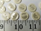 Unique Vintage Buttons Set Of 12 Small Pearl Off White  Tuz2682 Last 