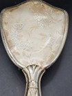 Antique Vintage  Floral Design Gold Tone Vanity Hair Brush 
