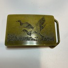Lovely Vintage Ampersand Brass Duck Belt Buckle Kalamazoo Michigan