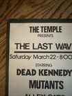Rare The Dead Kennedys Mutants At The Temple  San Francisco Punk Flyer Original 
