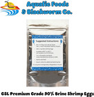 Aquatic Foods Inc  Brine Shrimp Eggs Premium Grade 90  Hatch Rate  Great Salt