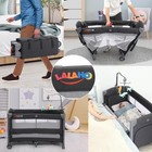 Baby Bedside Sleeper Bassinets 3in1 With Mattress   Storage Basket Cosleeper