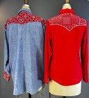 Vintage 70s Pearl Snap Rockabilly Country Clothing Lot Bandana Dee Cee Wrangler