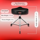  Drum Throne With Adjustable Height Motorcycle-style Seat  Double-braced Legs  