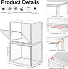 4 Packs Clear Plastic Handbag Storage Organizer For Closet  Small Acrylic Displa