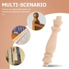 6 Pcs Solid Wood Railing Posts Balusters For Stairs Finials Cabinet