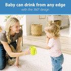 Toddler Sippy Cup Spoutless 360 Degree Leak-free Handles Green Transition