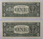 Billetes De 1 Dolar A  o 2003-2003 A Serie Iguales   H 90009090 B  L 90009090 F 