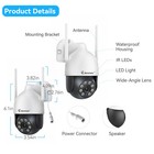 4pcs Ptz Security Camera For Jennov J-series Wifi Camera System 5mp 10ch Nvr