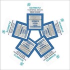 50 Schmetz  universal Sewing Machine Needles -    assorted Sizes  - Box Of  5 Cards