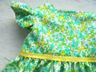 Fits American Girl 18  Doll Clothes-blue   Green Print Ruffled Sleeve Dress