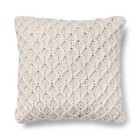 Better Homes   Gardens Sweater Knit Decorative Square Throw Pillow  18   Ivory