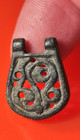 Ancient Celtic Bronze Amulet brooch   Very Rare  