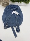 Vintage Disney Store Denim Backpack Embroidered Mickey Minnie Donald Goofy Pluto