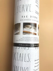 Rae Dunn Shelf Drawer Shelf Liner Non-adhesive Words 20 Feet X 17 75  New