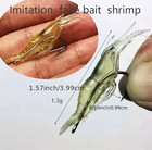 10pcs Soft Shrimp Fishing Lures Luminous Bait Set With Hook   Bead - New