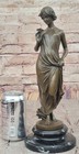 Victorian Lady Sculpture Elegant Art Nouveau Bronze Statue Hot Cast Decor Figure