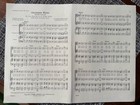 1950s Vintage G schirmer Christmas Choral Music List With Sheet Music