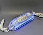 Vintage Transparent Clear Acrylic Trimline Desk Green Blue Neon Phone Telephone
