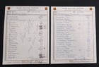 Dominik Hasek Signed Auto 1998 Buffalo Sabres Pens Shutout Lineup Card Mvp Jagr