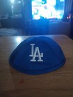 La Dodgers Jewish Heritage Kippah Yamaka Yamulke New W  Built-in Hair Clips