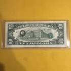 1977-a  10 Frn Federal Reserve Note    overprint On Back Error    Gem Uncirculated